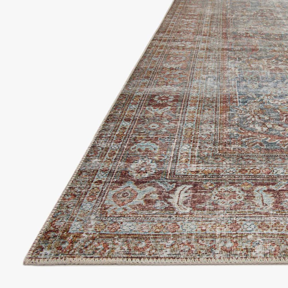 Chris Loves Julia x Loloi Jules 9&#39;6&quot; x 14&#39; Lagoon and Brick Area Rug, , large
