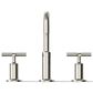 Kohler Purist Widespread Bathroom Sink Faucet with Cross Handles and High Gooseneck Spout in Vibrant Polished Nickel, , large