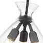 Golden Lighting Malta 3-Light Pendant in Matte Black, , large