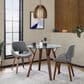 Lumisource Fabrico Side Chair with Grey Noise Upholstered in Walnut (Set of 2), , large