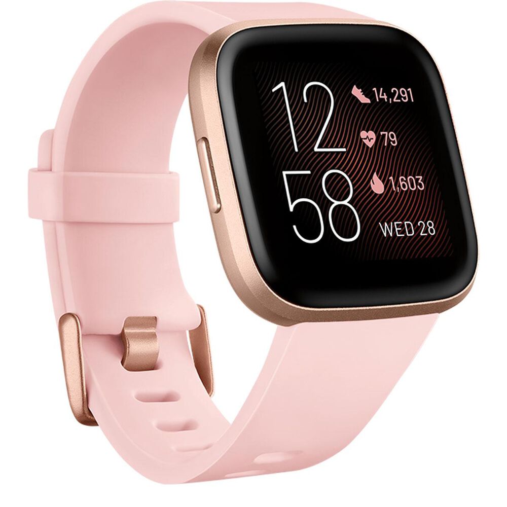 Fitbit Versa 2 Smartwatch Bundle - Petal