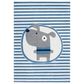 Safavieh Carousel CRK126 4" x 6" Ivory and Blue Kids  Area  Rug, , large