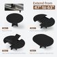 GARVEE 47" Round Dining Table with Extendable and Durable Metal Frame in Embossed Black - Table Only, , large