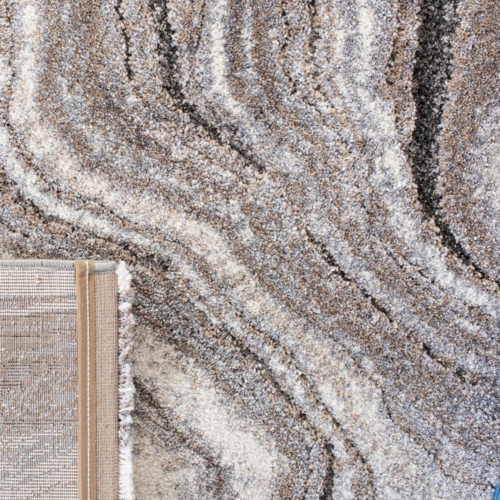 Safavieh Cyrus Shag CYR120G 2&#39;2&quot; x 9&#39; Grey and Beige Runner, , large