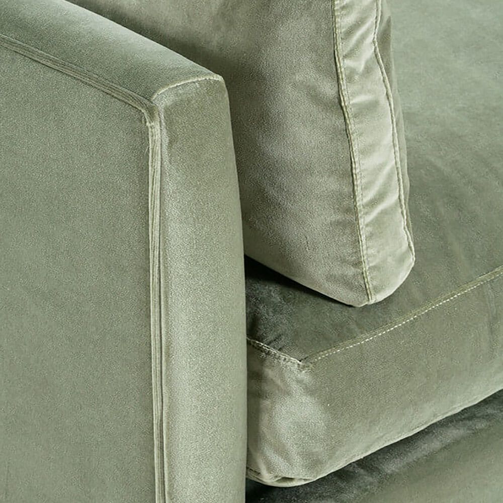 Rowe Furniture Madeline 90&quot; Stationary Sofa in Sage Velvet, , large