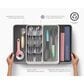 Joseph Joseph DrawerStore Expanding Tiered Cutlery, Utensil and Gadget Organizer in Grey and Stone, , large