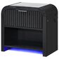 Modern Market Beckett Nightstand in Black Finish with LED and Speakers, , large