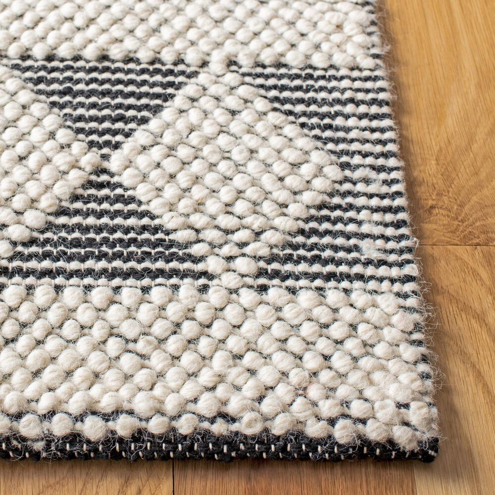 Safavieh Natura NAT481A 2&#39;3&quot; x 8&#39; Ivory and Black Runner, , large