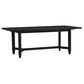Riva Ridge Camden Dining Trestle Table in Domino Black with 2-14" Leaves, , large