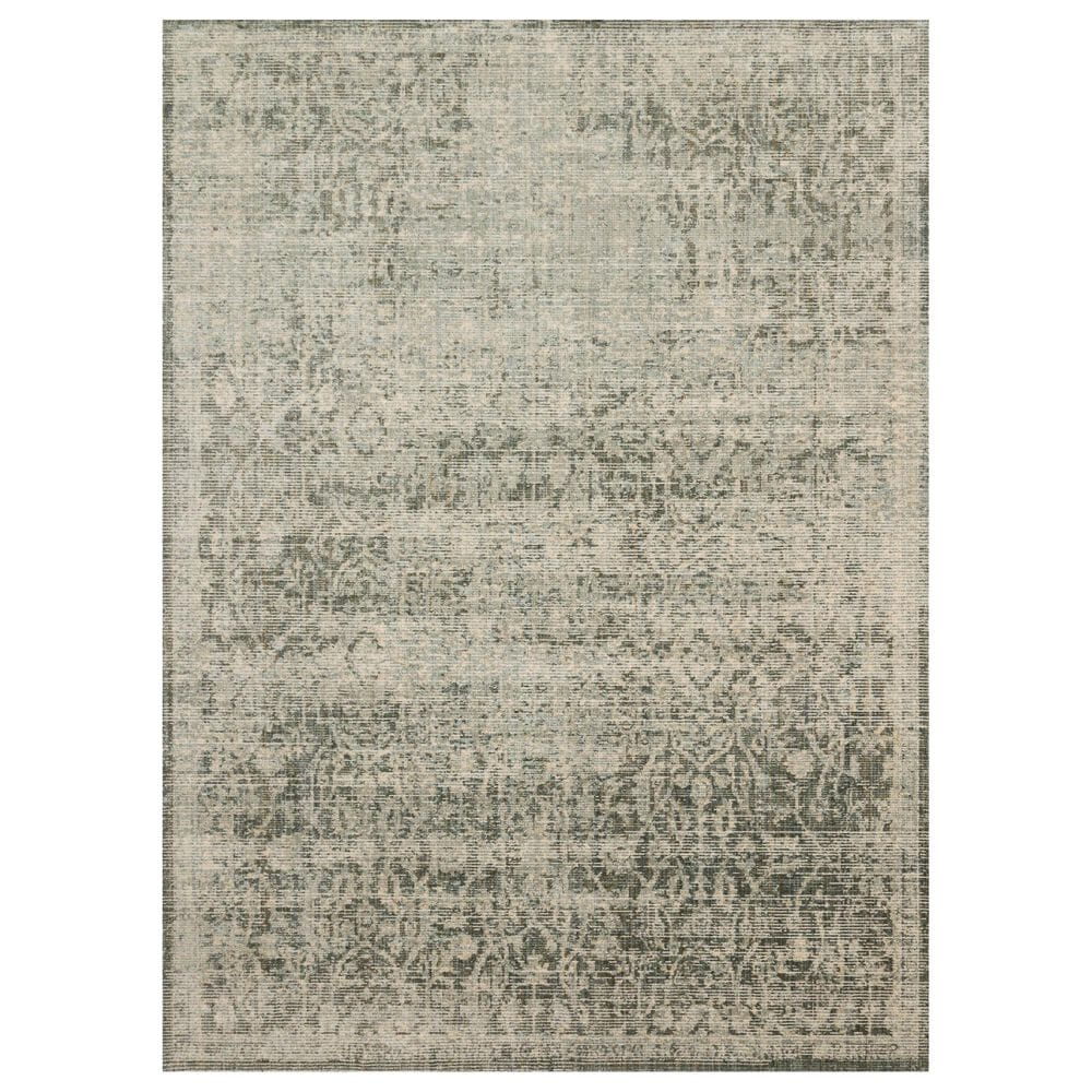 Magnolia Home Linnea LIN-01 3"7" Round Moss and Ivory Area Rug, , large