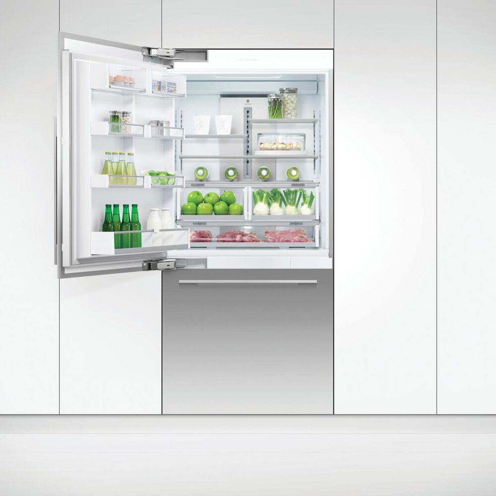 Fisher &amp; Paykel 16.8 Cu. Ft. 80&quot; Tall Integrated Refrigerator on Left Hinge, , large