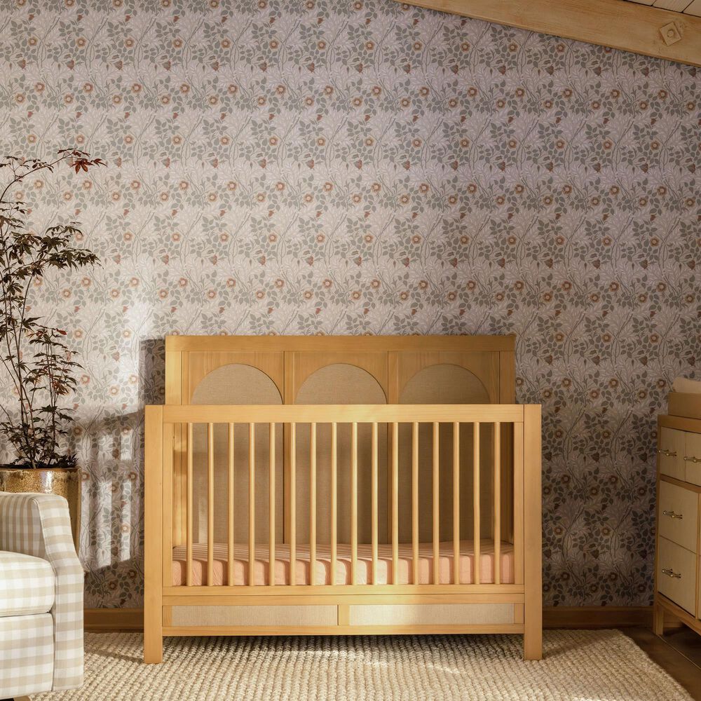 New Haus Eloise 4-In-1 Convertible Crib in Honey, , large