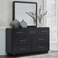 Millenium Rowanbeck Dresser and Mirror in Rich Layered Black, , large
