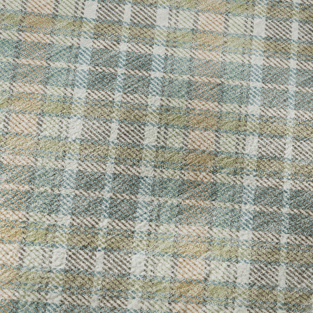 Dalyn Rug Company Soft Essentials Plaid Seaside 2'6" x 3'10" Indoor/Outdoor Area Rug, , large
