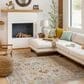Surya Reina Light Gray, Cream, Denim, Rust, Mustard, Olive and Tan 12" x 15" Area Rug, , large
