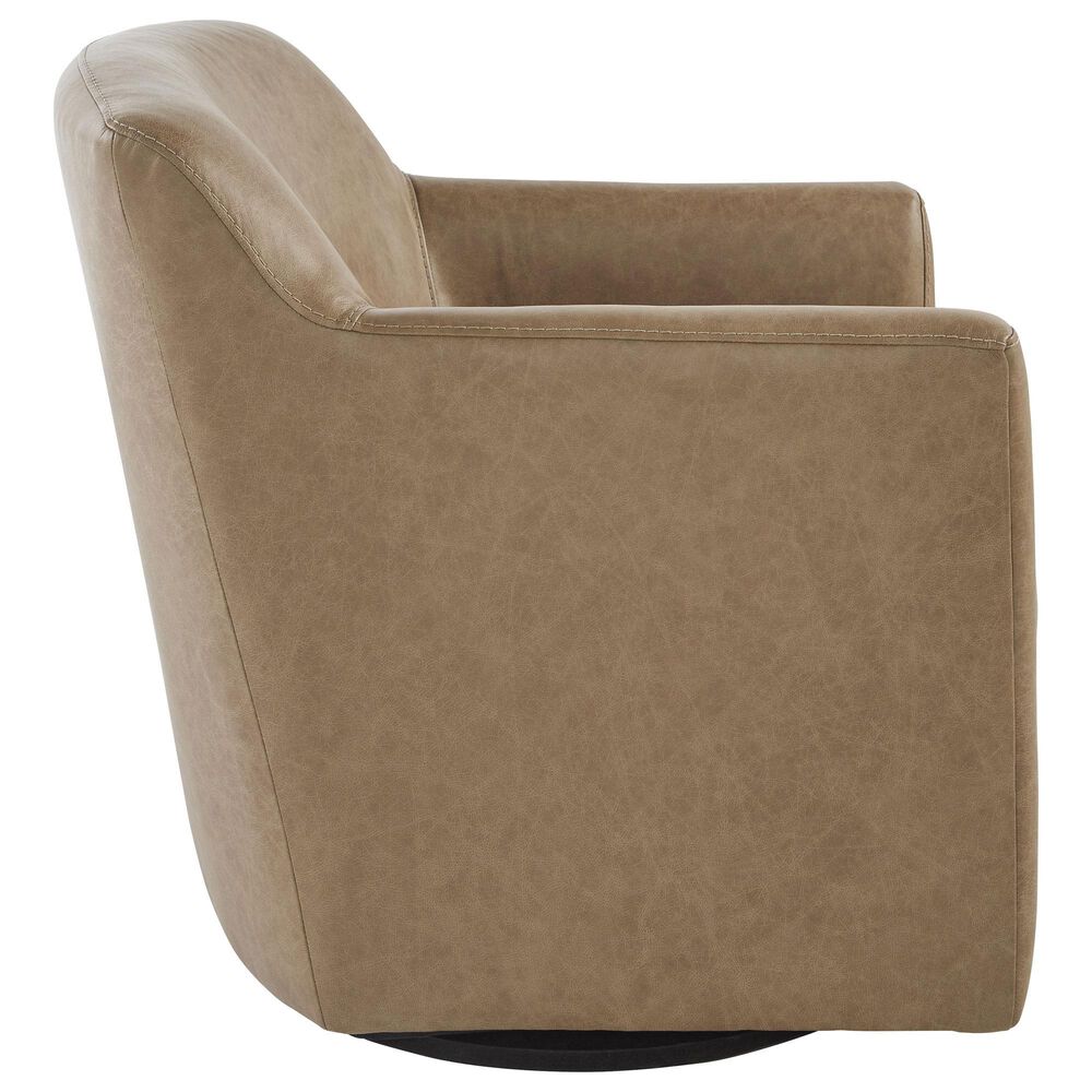 Ashley Bradney Swivel Accent Chair in Tumbleweed, , large