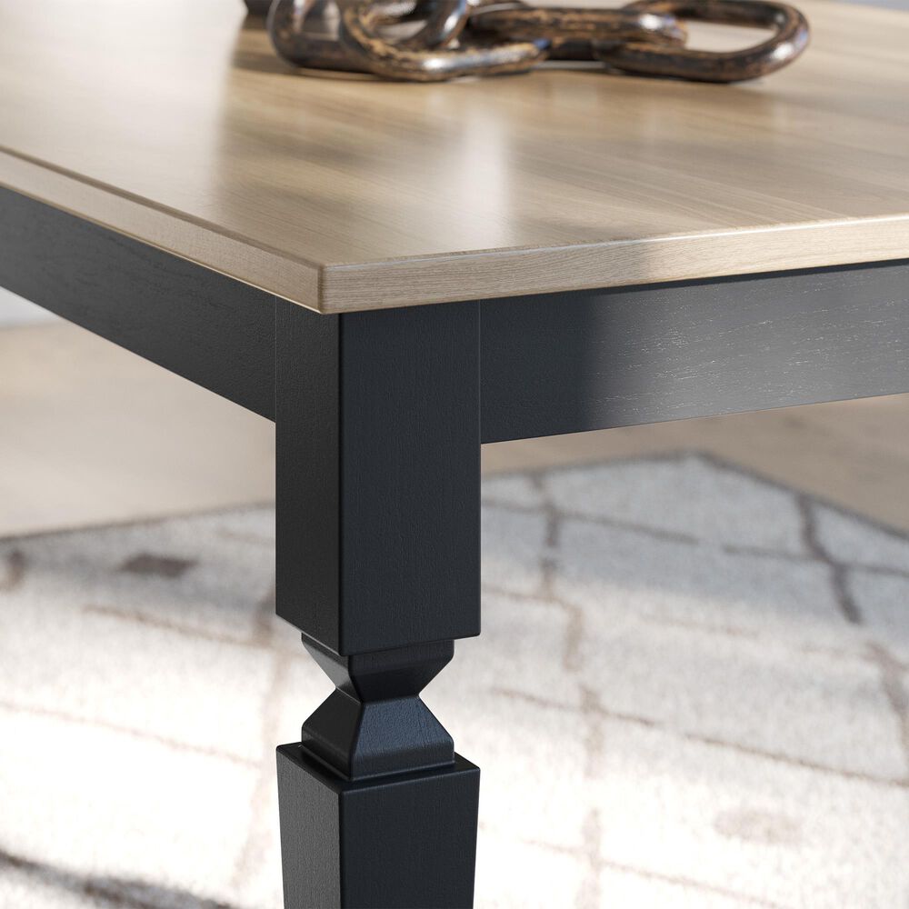 Ashley Brenkerton Rectangular Dining Table in Grayish Brown and French Black - Table Only, , large