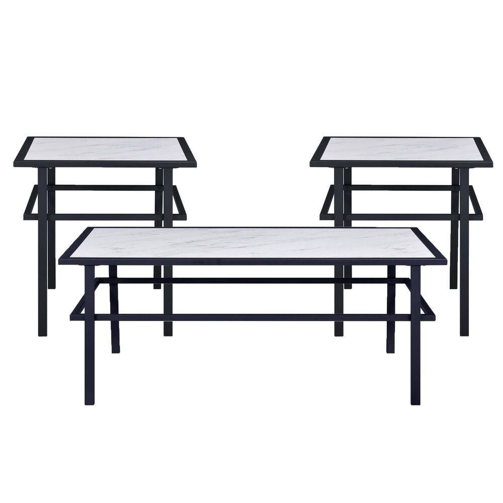 Mayberry Hill Mercer Three Pack Occasional Set in White, , large