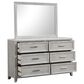 New Heritage Design Fiona 4-Piece Queen Bedroom Set in Mist Gray, , large