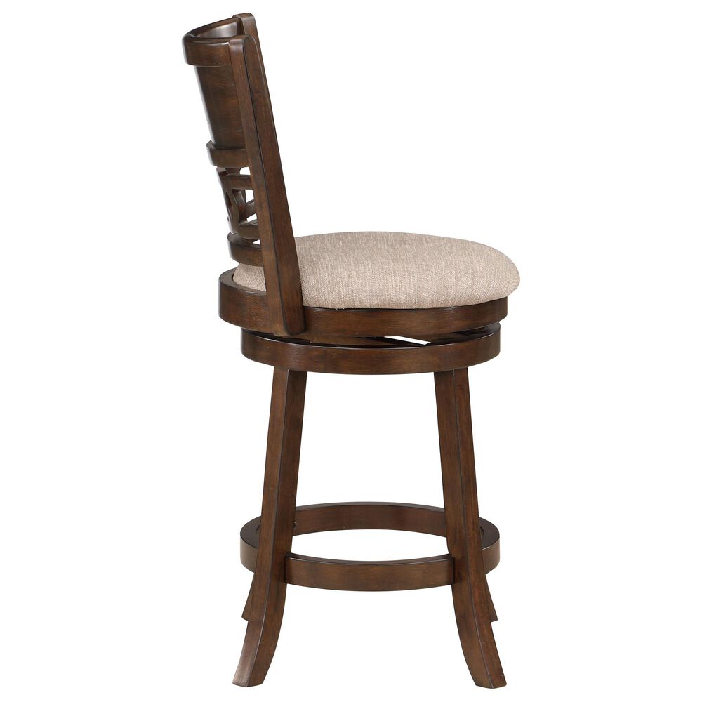New Heritage Gia 24" Swivel Counter Stool in Cherry, , large