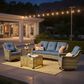 HOMLUX 5-Piece Outdoor Furniture Set in Denim Blue, , large