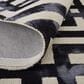 Feizy Lorrain 5" x 8" Noir Area Rug, , large