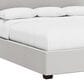 Bernhardt Morgan King Upholstered Panel Bed in Cream, , large