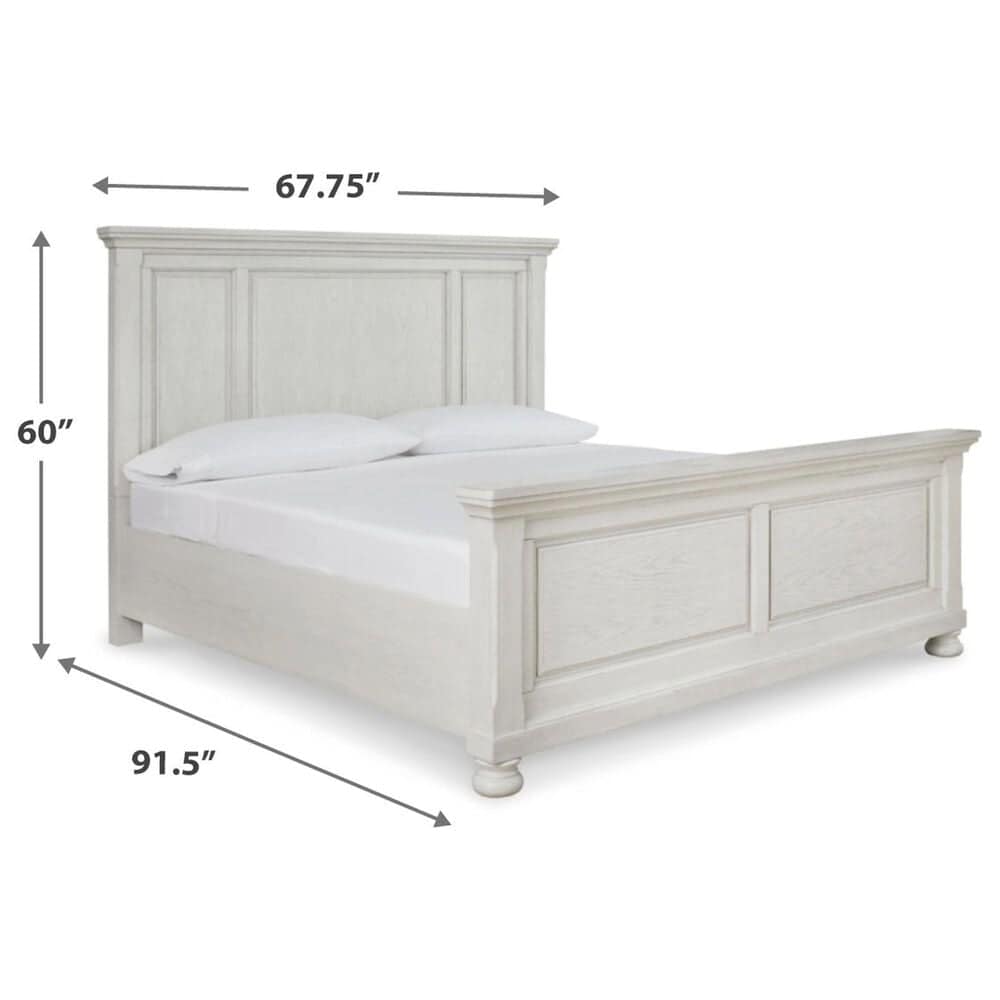 Ashley Robbinsdale Queen Panel Bed in Antique White, , large