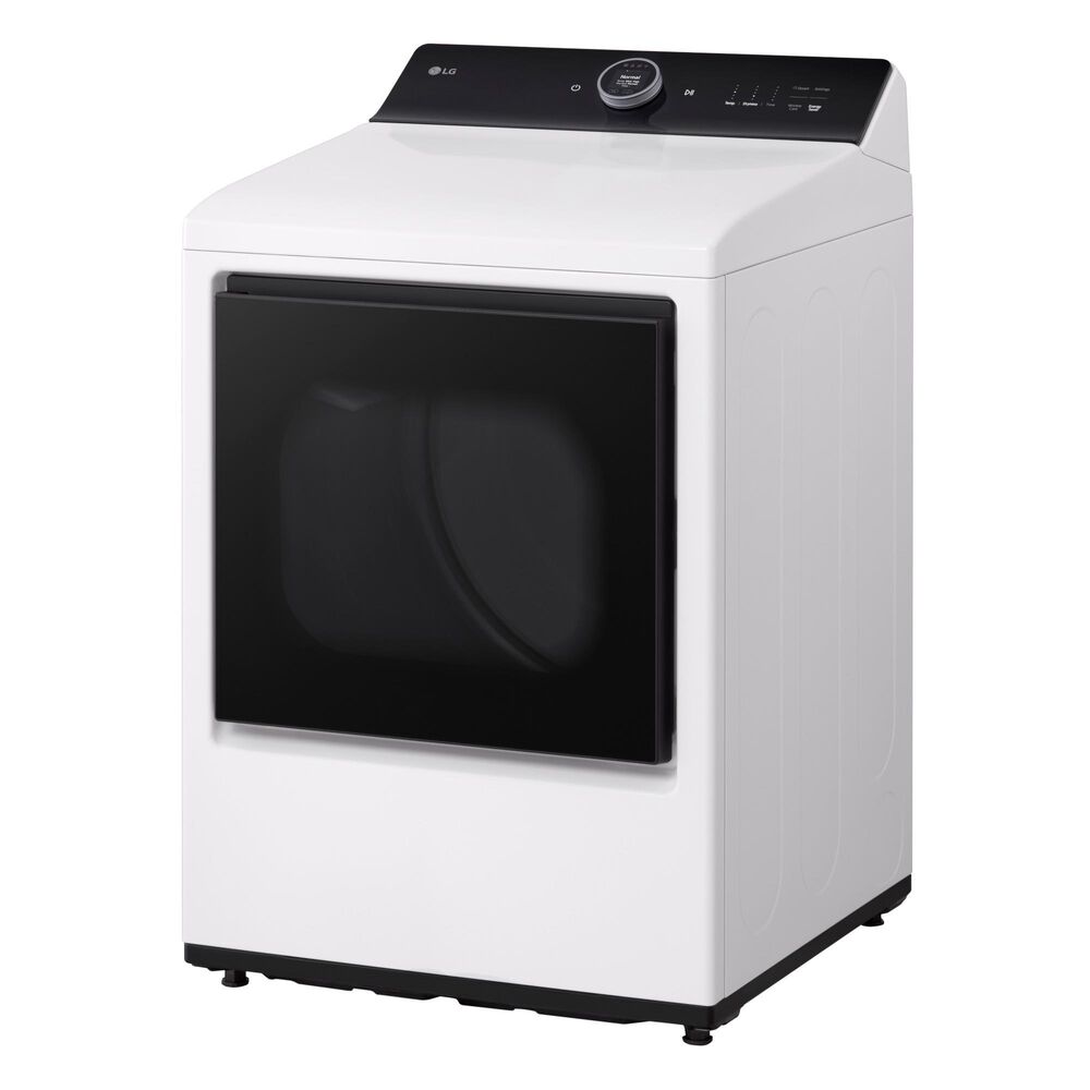 LG 7.3 Cu. Ft. Electric Dryer with AI Sensing in Alpine White, , large