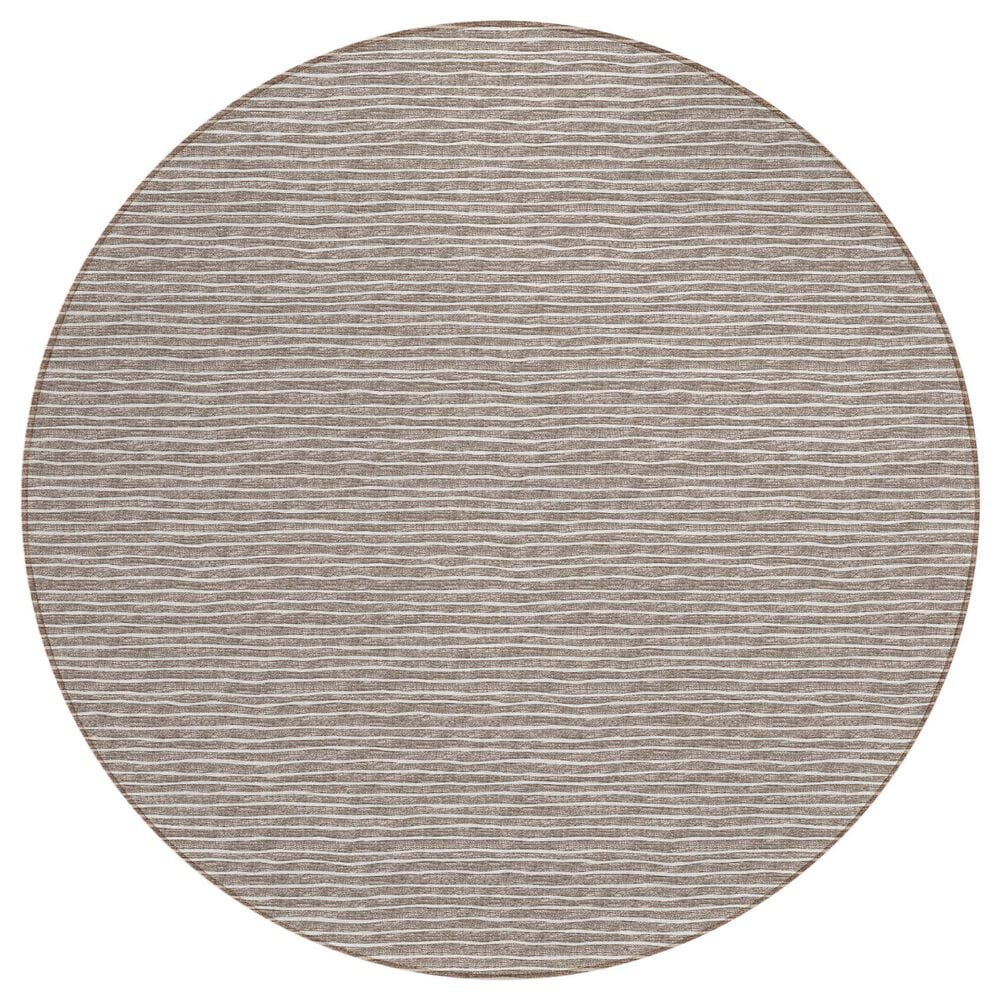 Dalyn Rug Company Laidley 6" Round Taupe Indoor/Outdoor Area Rug, , large