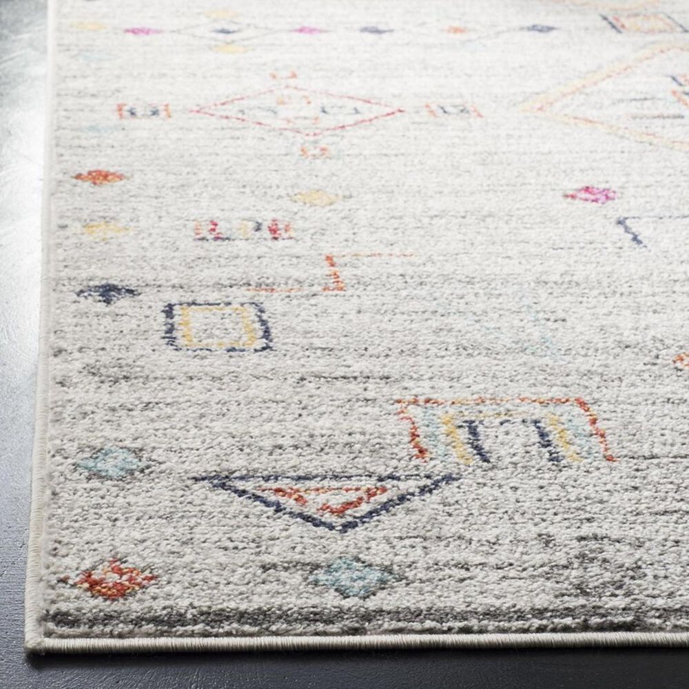 Safavieh Adirondack ADR208F 4&#39; x 6&#39; Light Grey and Red Area Rug, , large