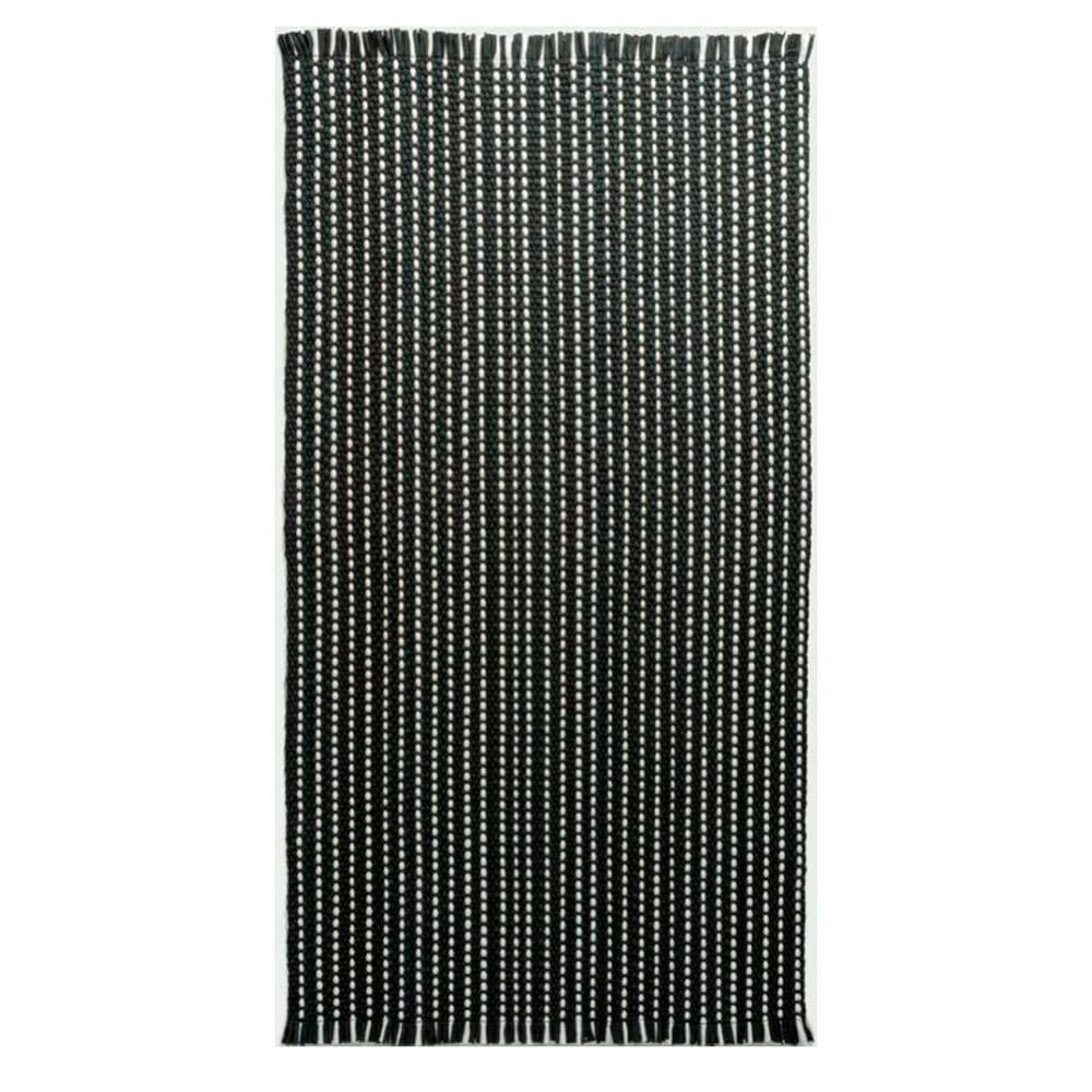 Capel Crossroad Woven 0398R5 2' x 6' Black Runner, , large