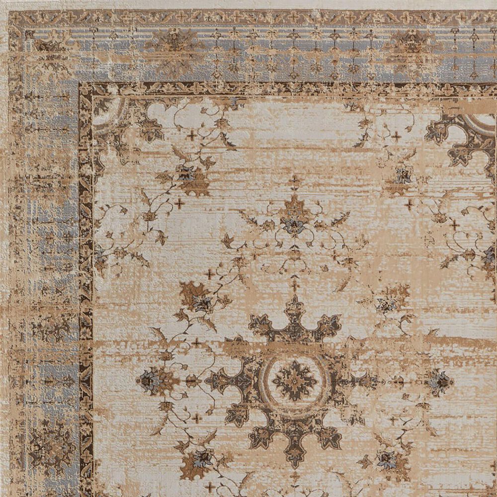 Feizy Celene 39KWF 7&#39;9&quot; x 10&#39; Beige and Gray Area Rug, , large