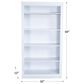 Cal-Baja Furniture DZ 60" Bookcase in White, , large