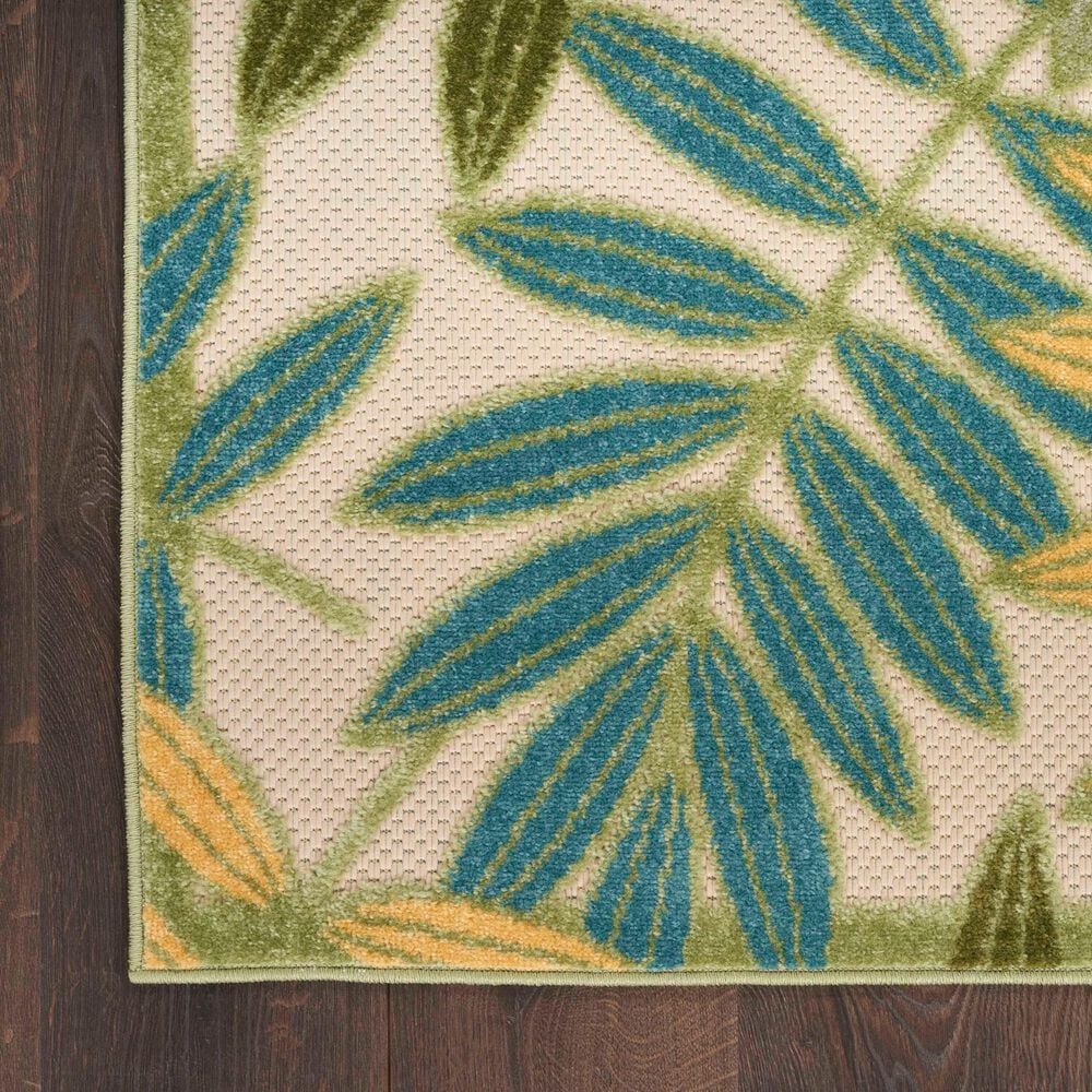 Nourison Aloha Nature 12&#39; x 15&#39; Green and Multicolor Indoor/Outdoor Area Rug, , large