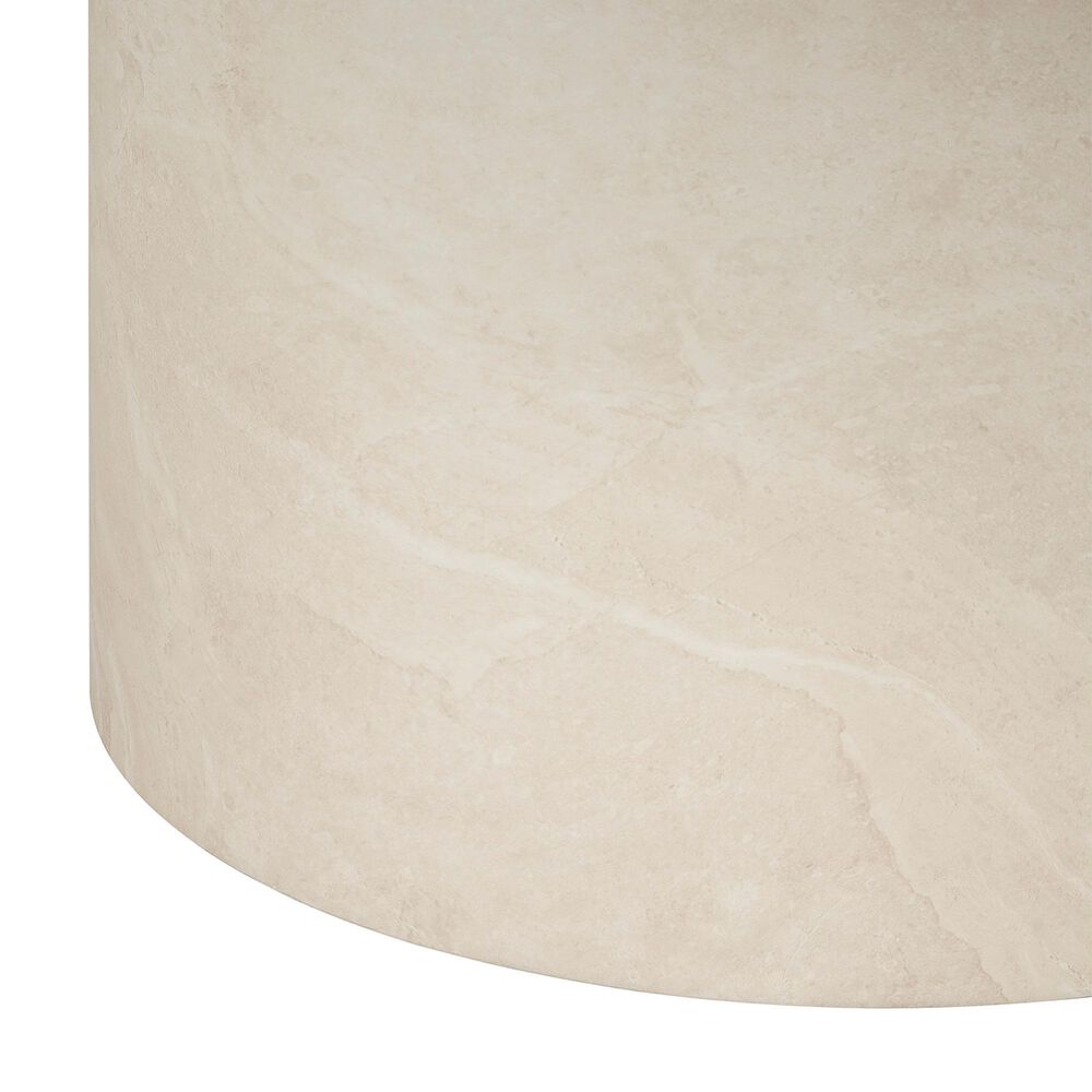 Sunset West Travertino 60&quot; Round Dining Table in Bisque, , large