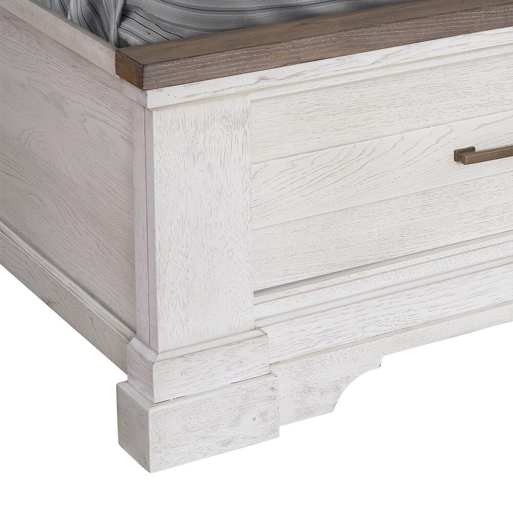 Sasha Lee King Storage Bed in Two Tone Hickory, , large