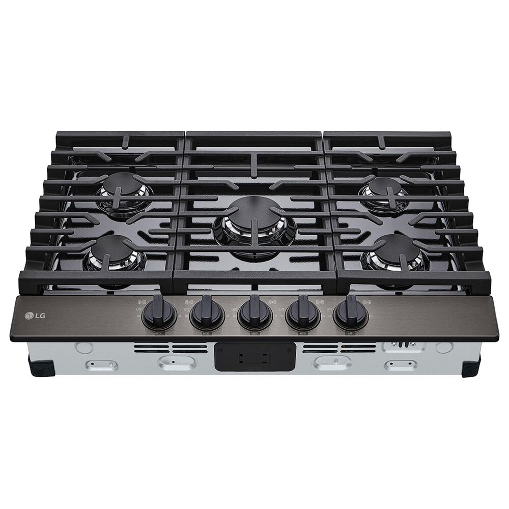 LG 30&quot; Gas Cooktop with 5 Sealed Burners In Black Stainless Steel, , large