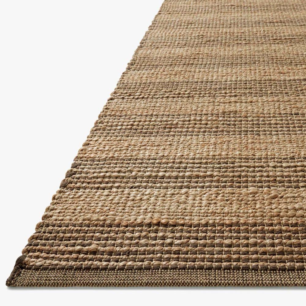 Chris Loves Julia x Loloi Judy 7&#39;9&quot; x 9&#39;9&quot; Natural and Chocolate Area Rug, , large