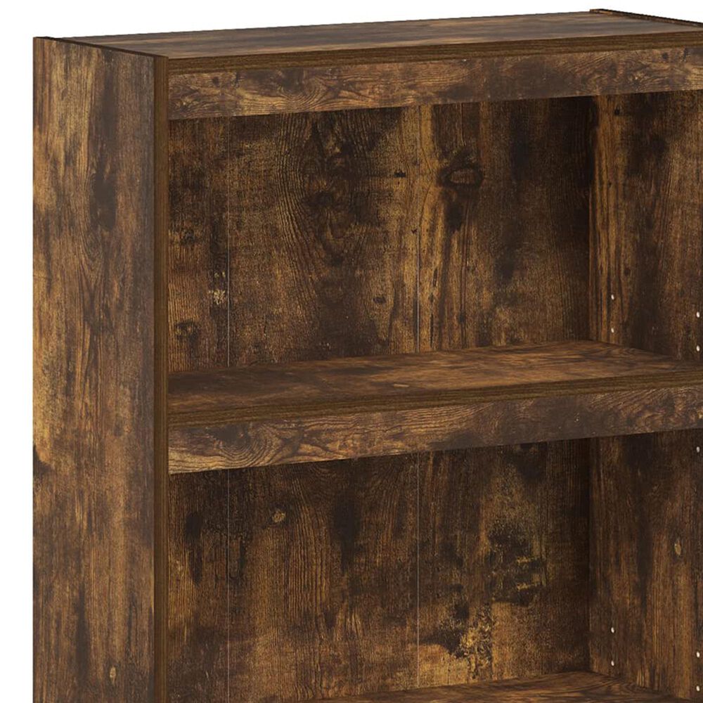 HOMLUX Enhanced Home 3-Tier Adjustable Shelf Bookcase in Amber Pine, , large