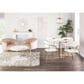 Lumisource Tania Accent Chair in Champagne Velvet and Gold, , large