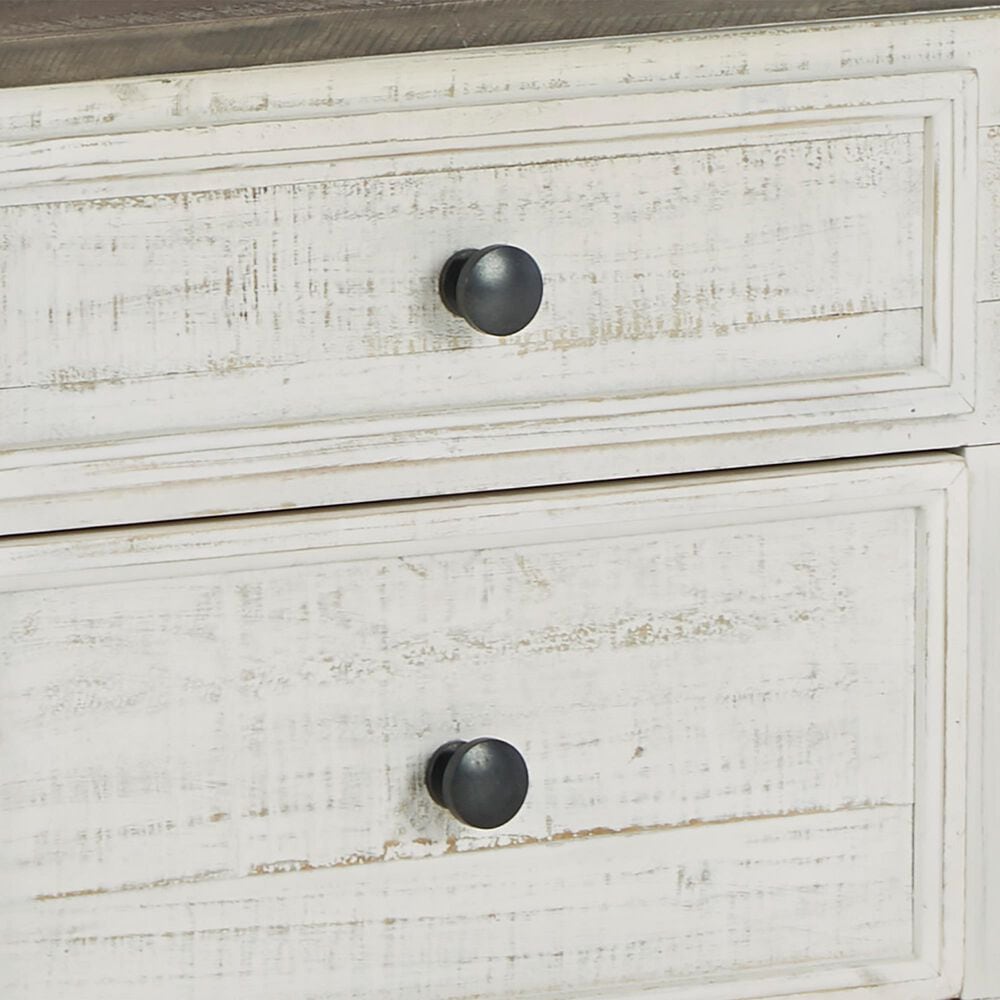 Ashley Havalance Lift-Top Coffee Table in Distressed Vintage White and Weathered Gray, , large