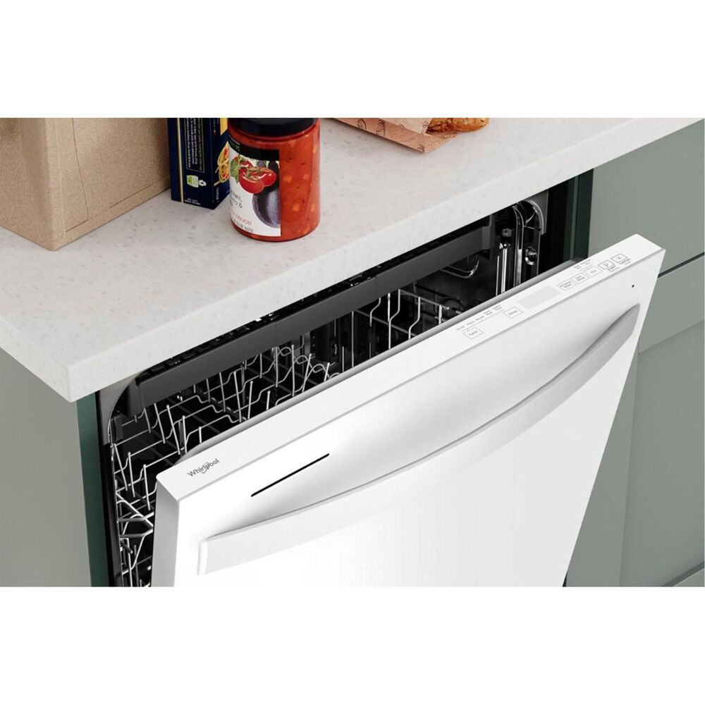 Whirlpool 24&quot; Built-In Bar Handle Dishwasher with 47 Decibel in White, , large
