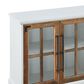 Walker Edison Abigail 58" TV Stand in Brushed White/Rustic Oak, , large
