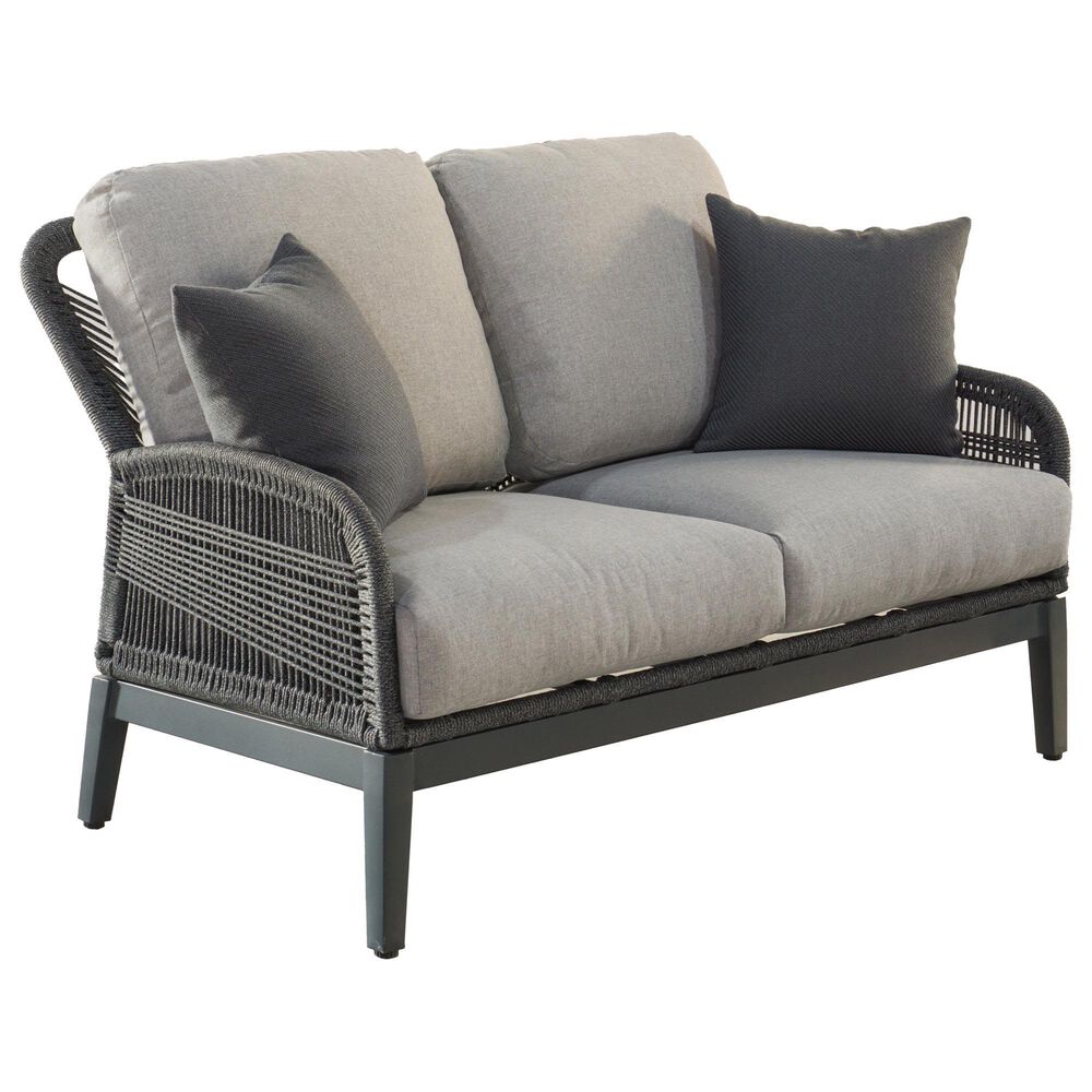 GatherCraft Cyrus Patio Loveseat in Mystic Taupe, , large