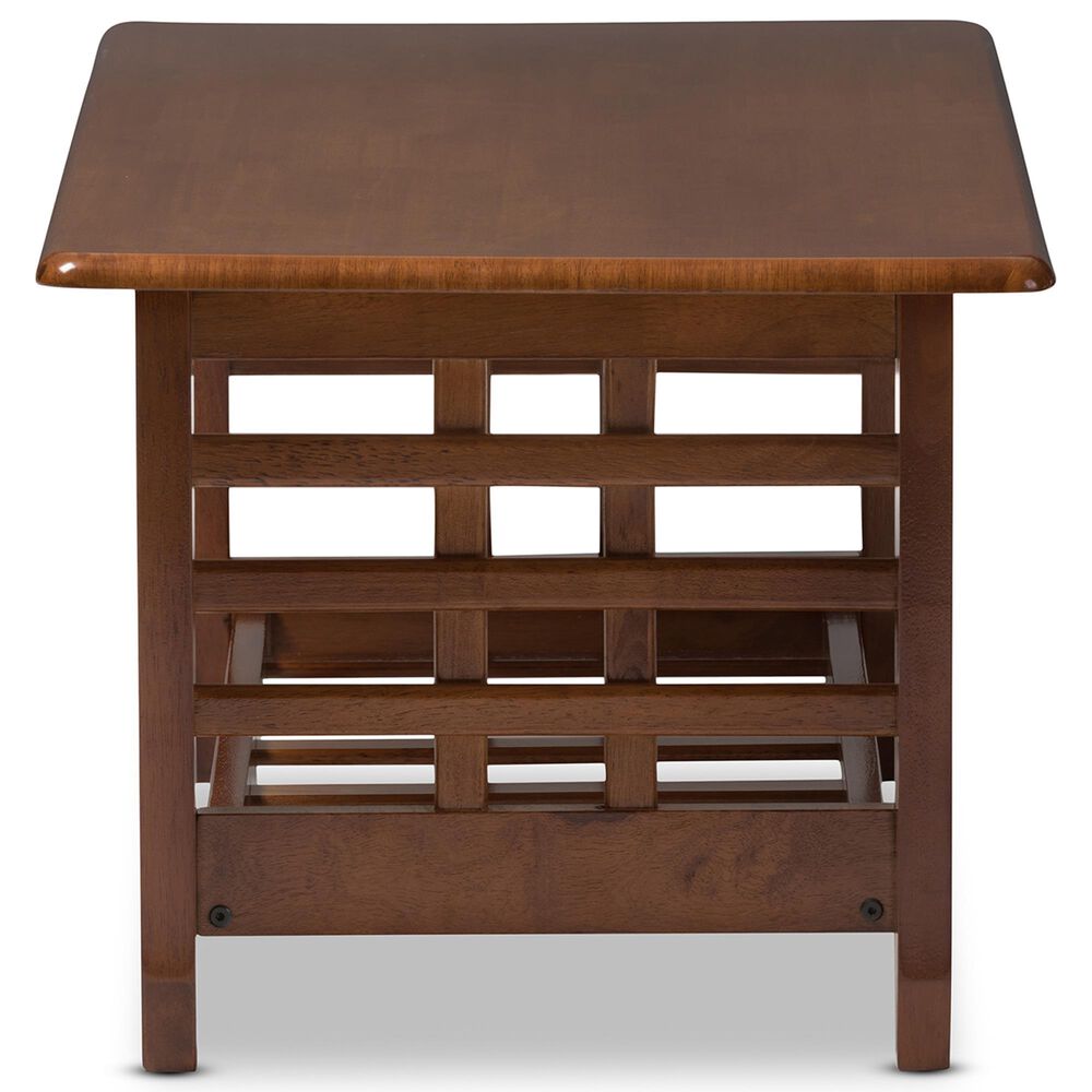 Baxton Studio Larissa Coffee Table in Cherry Brown, , large