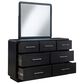 Millenium Rowanbeck Dresser and Mirror in Rich Layered Black, , large