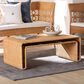 Baxton Studio Nevada Coffee Table in Light Honey, , large