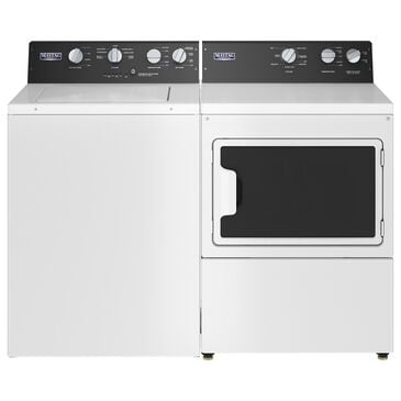 Maytag 3.5 Cu. Ft. Washer and 7.4 Cu. Ft. Electric Dryer in White, , large