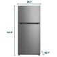 Element 18.1 Cu. Ft. Top Freezer Refrigerator in Stainless Steel, , large